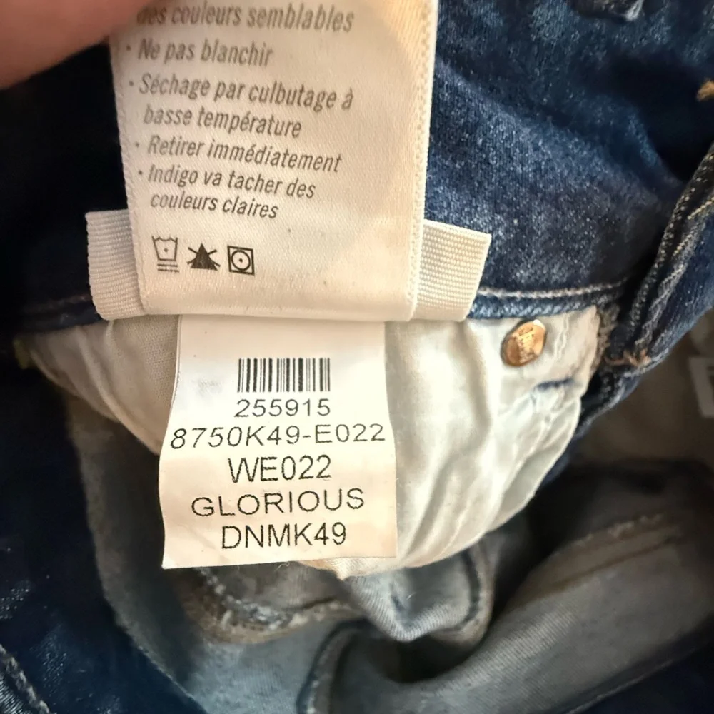 PAIGE Dark Blue High-Rise Wide Leg Jeans Sasha Glorious - Picture 10 of 10